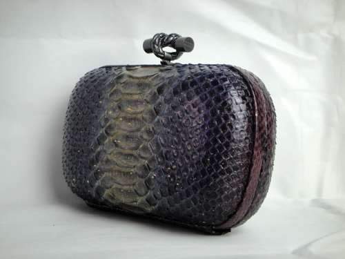 Bottega Veneta Clutches New Knot 8651 Grey Blue